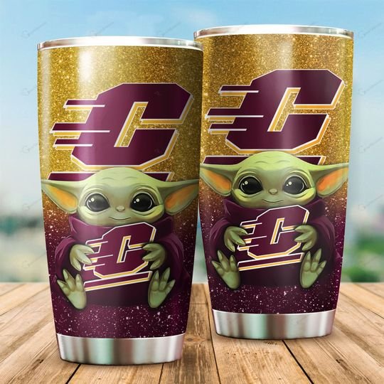 Central Michigan Chippewas Baby Yoda Tumbler – LIMITED EDITION