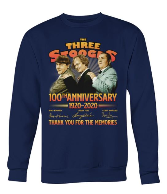 Three Stooges 1920-2020 signature sweater