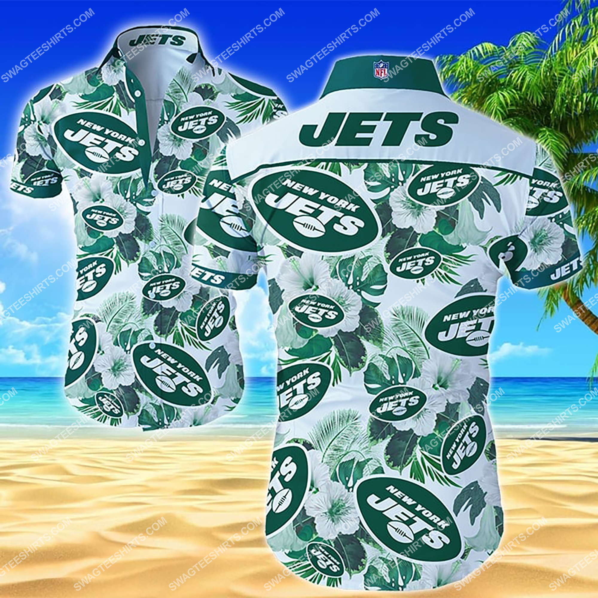 [highest selling] tropical national football league new york jets hawaiian shirt – maria