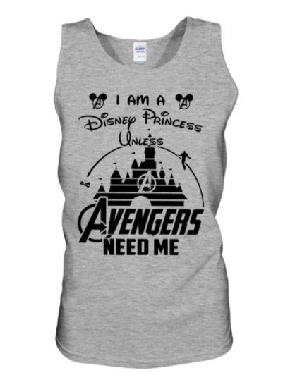 Disney princess Avengers tank top