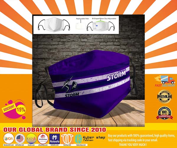 Melbourne Storm face mask1