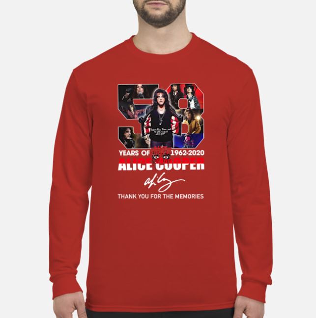 58 years of 1962-2020 alice cooper sweater