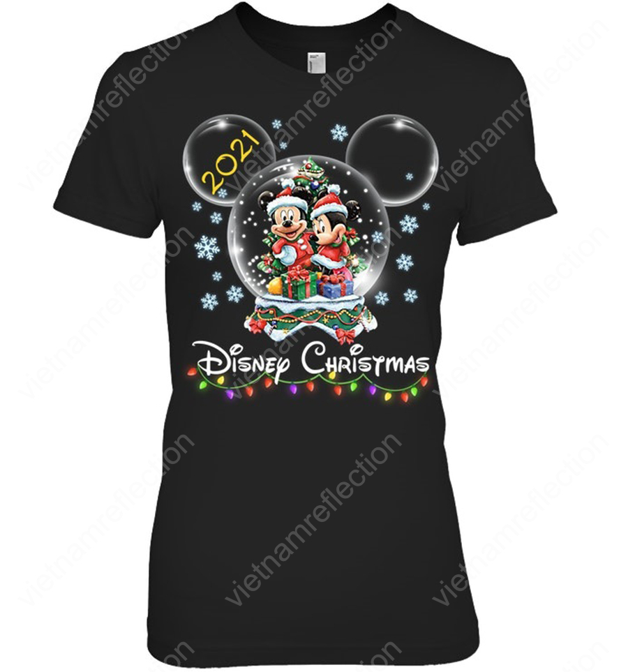 Mickey and Miley 2021 Disney Christmas lady shirt