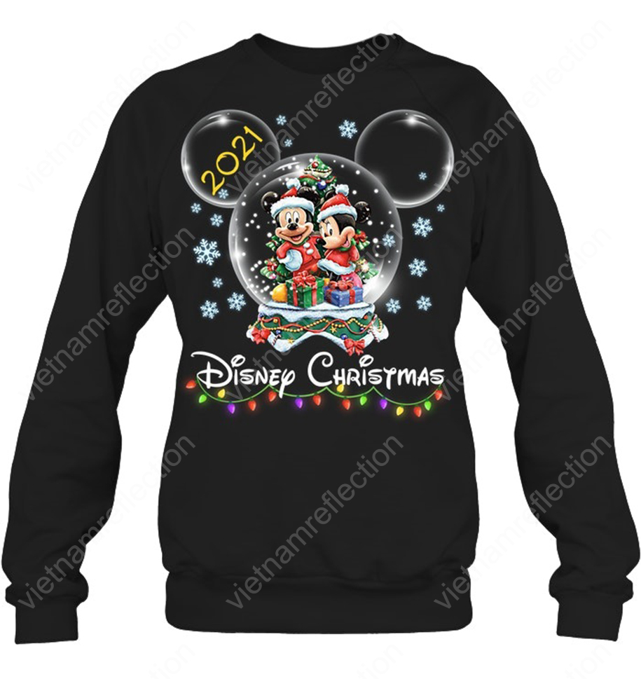 Mickey and Miley 2021 Disney Christmas sweatshirt