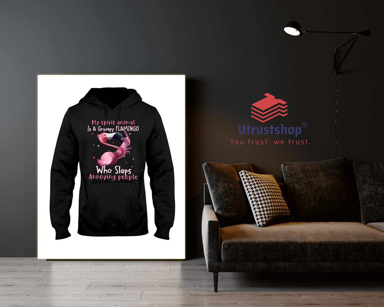 My spirit animal is a grumpy flamingo who slaps annoying people Shirt2