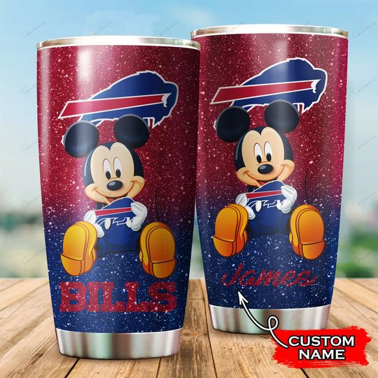 Buffalo Bills Mickey Mouse Custom Name Tumbler – LIMITED EDITION