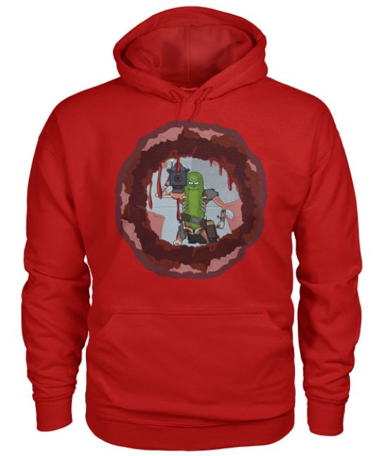 Pickle Rick laser hoodie