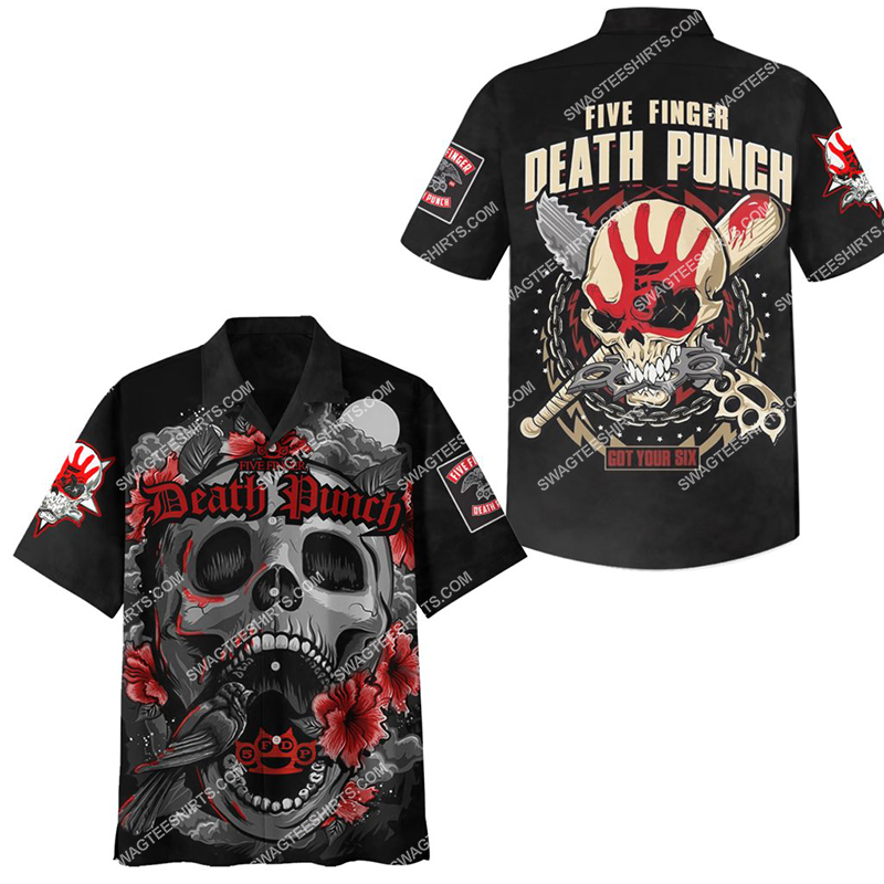 [highest selling] five finger death punch got your six full printing hawaiian shirt – maria