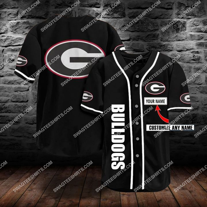 [highest selling] custom name the georgia bulldogs team full printing baseball jersey – maria