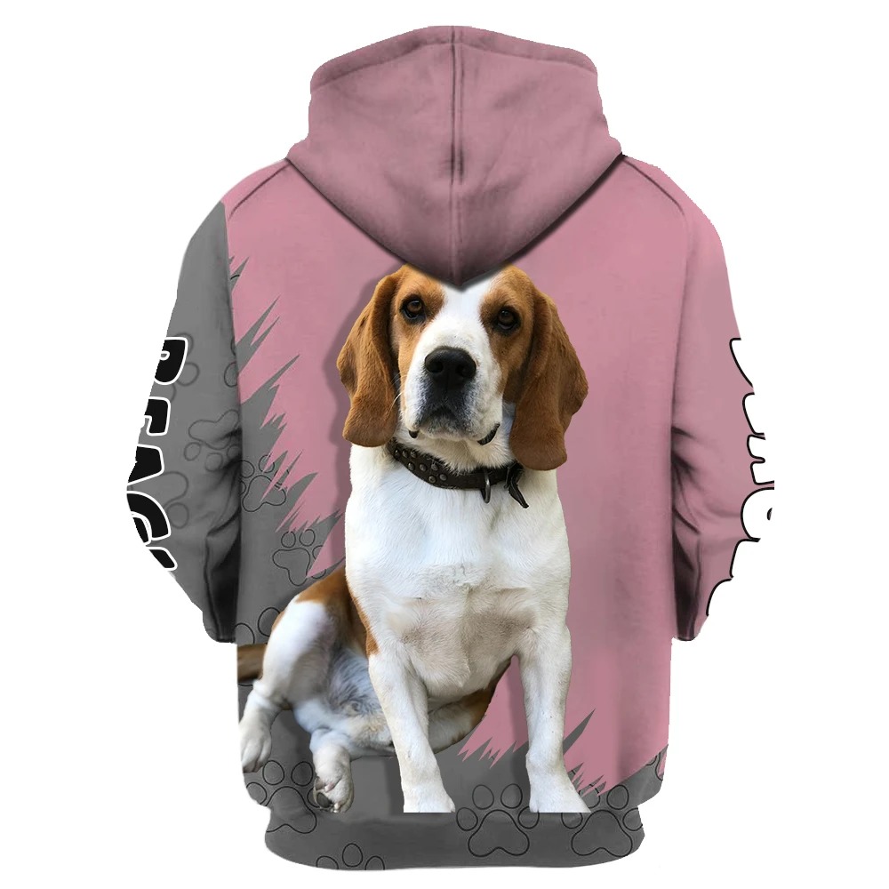 Here's to the women that can't imagine life without Beagle 3D Hoodie 1