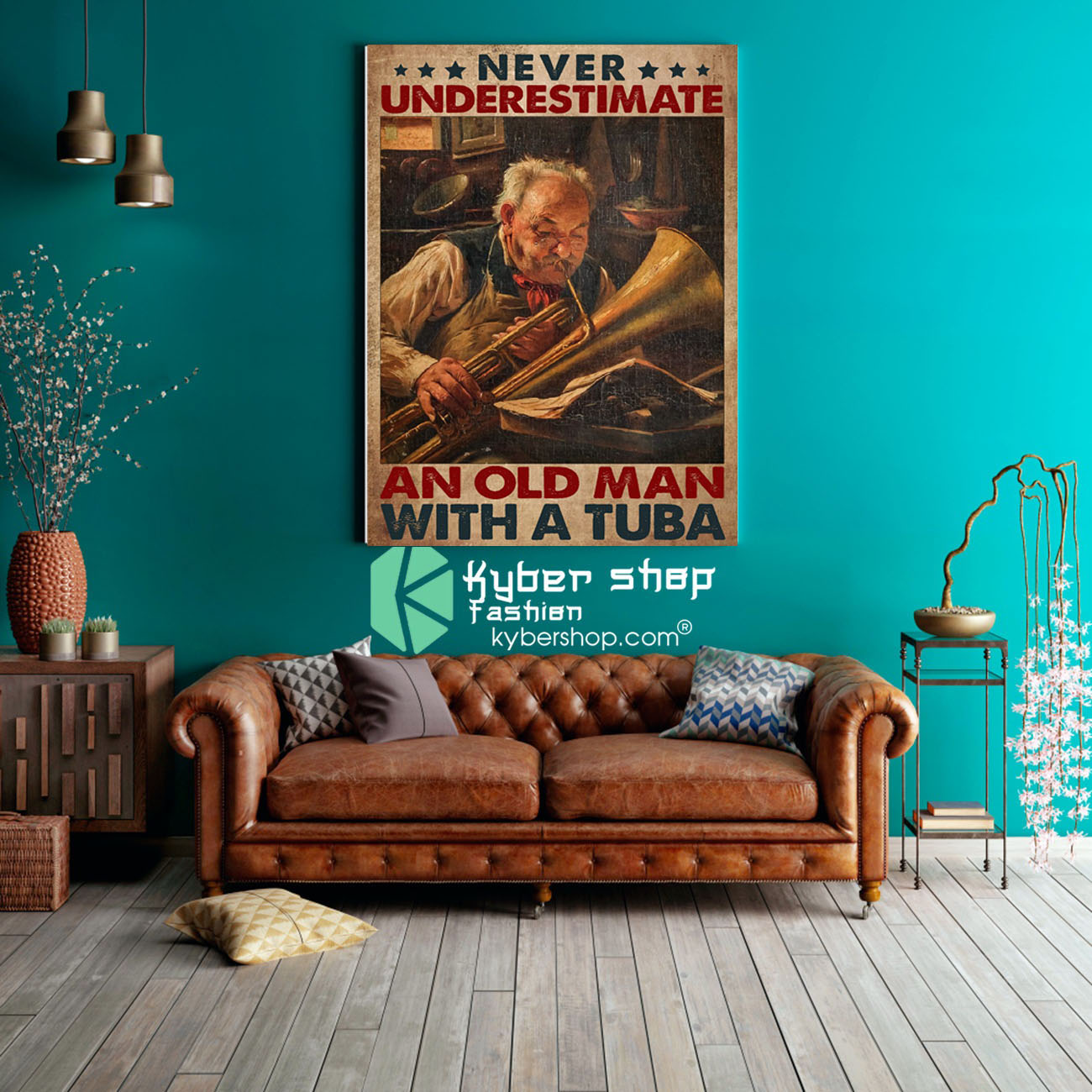 Never underestimate an old man with a tuba poster8