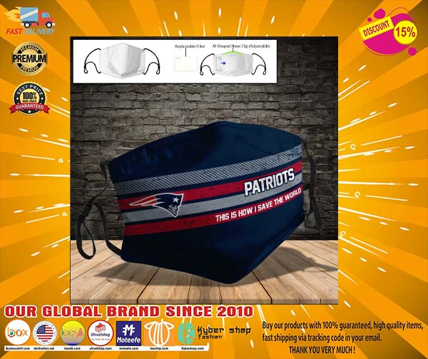 New England Patriots face mask2
