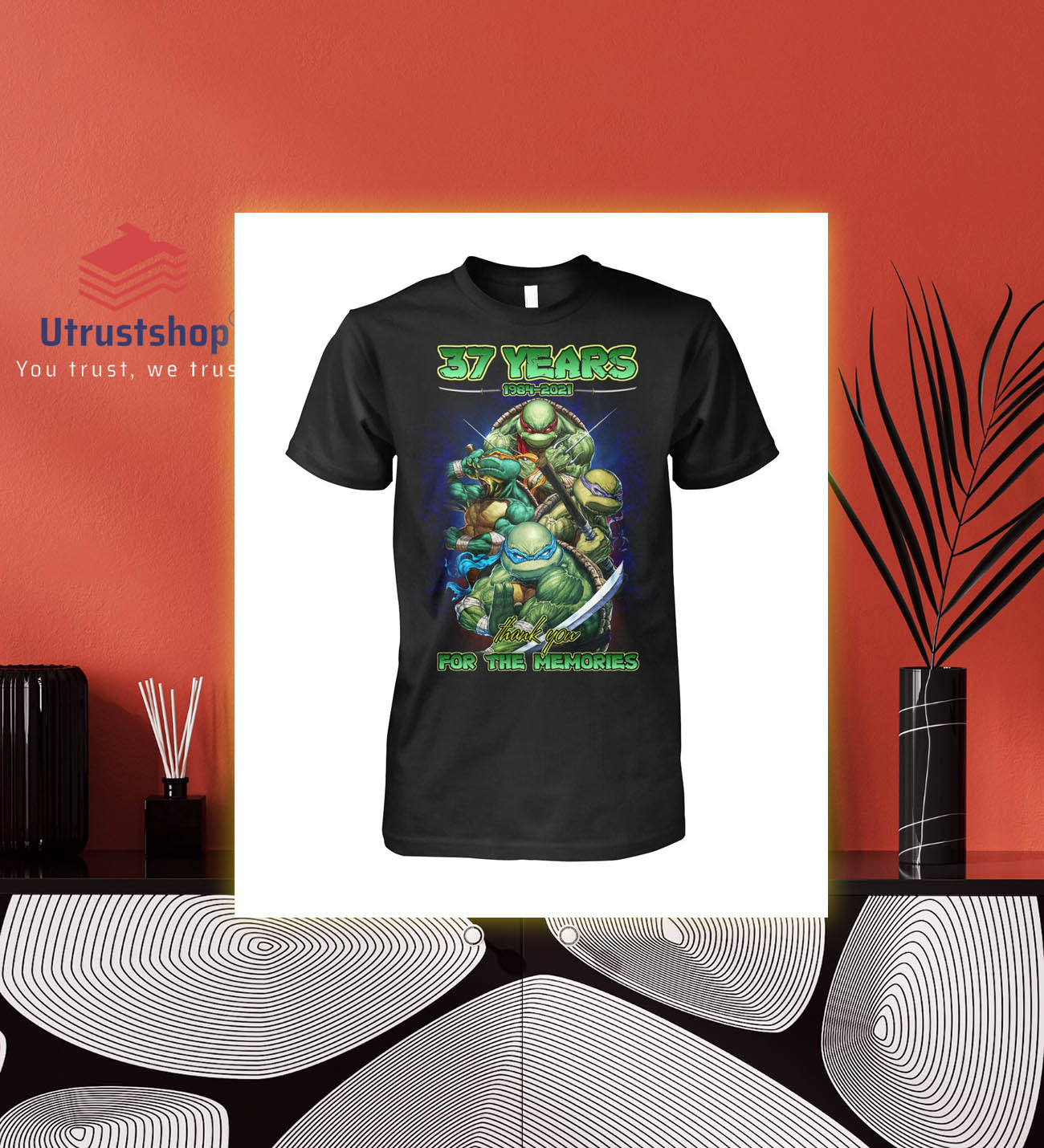 Ninja turtles 37 years 1984 2021 for the memories Shirt