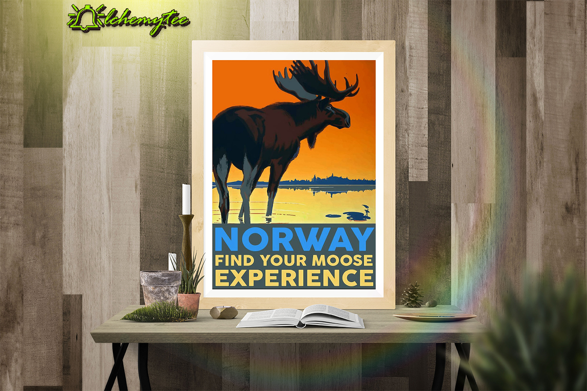 Norway find your moose experience poster 1