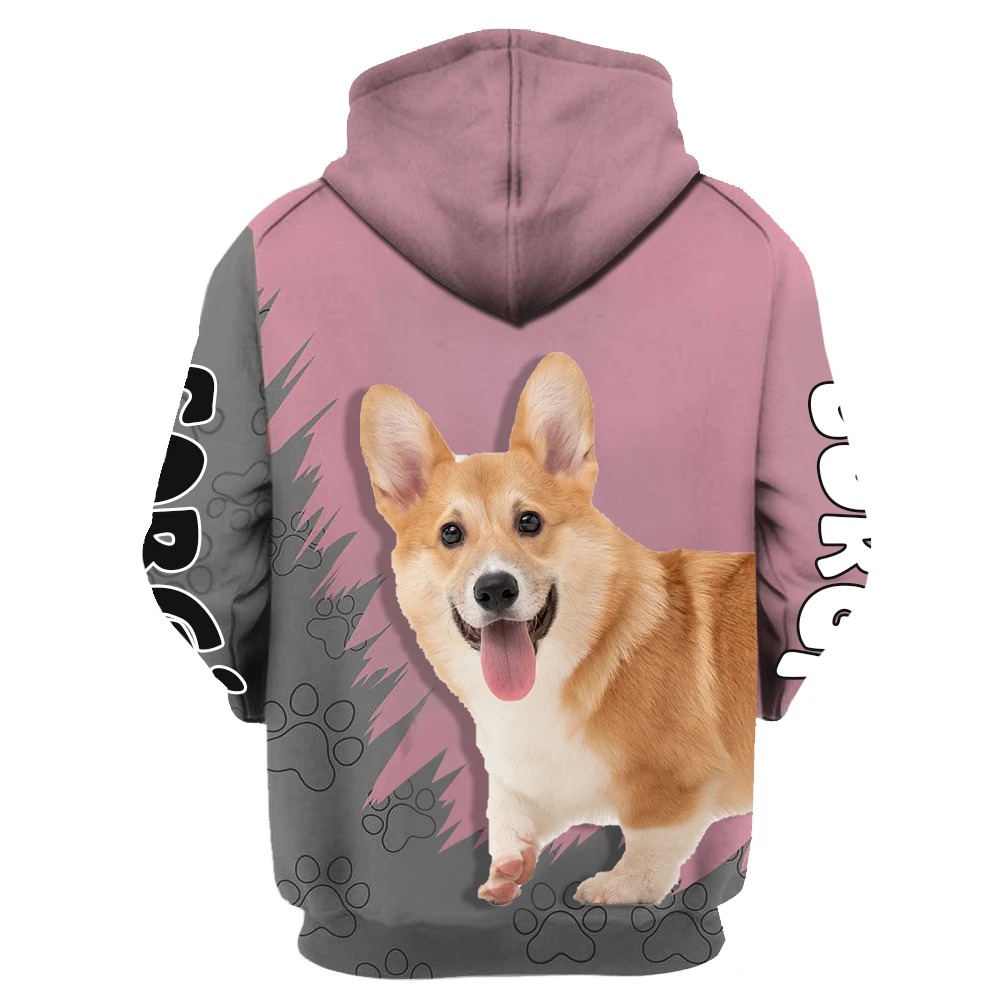 Here's to the women that can't imagine life without Corgi 3D Hoodie 1