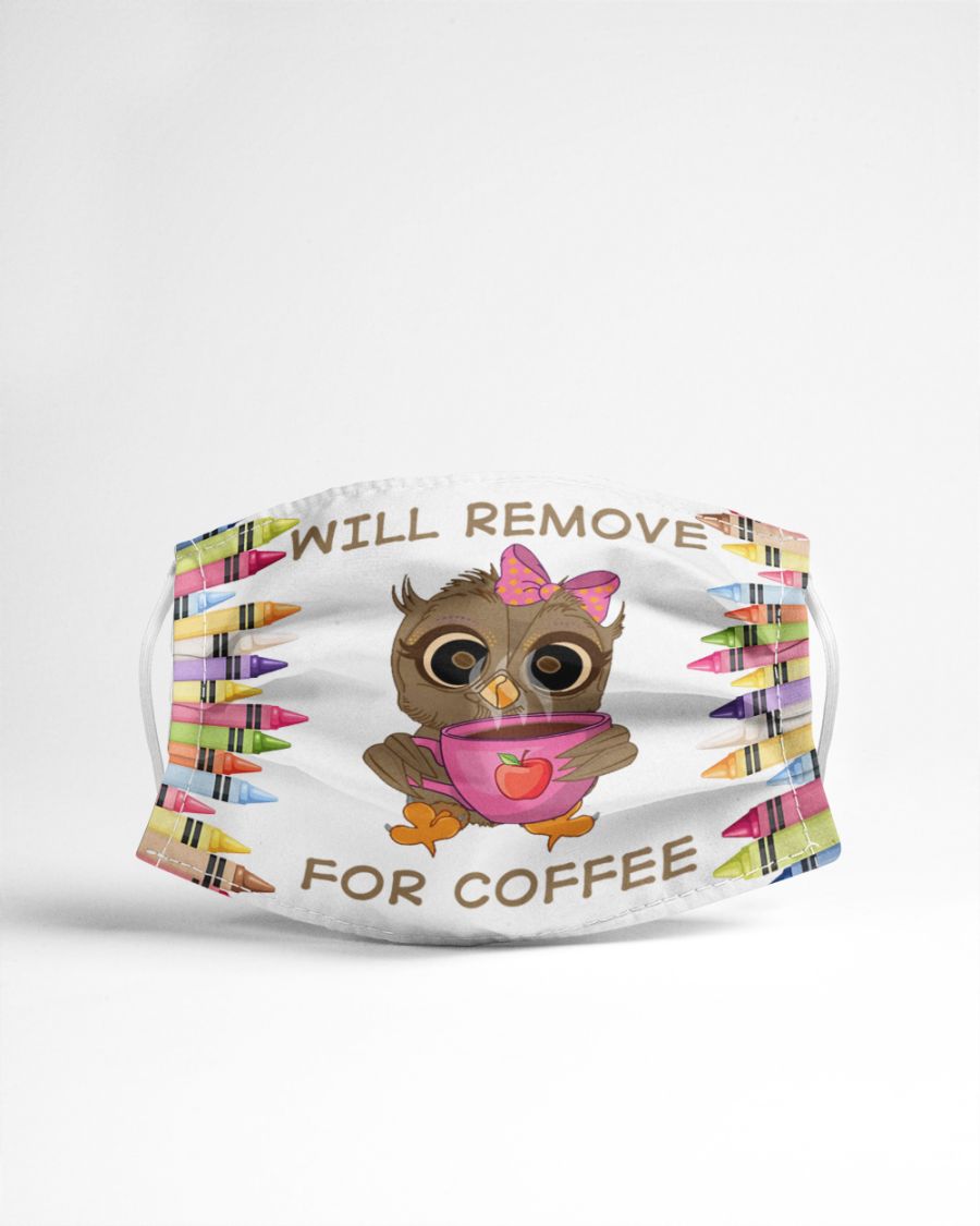 Owl will remove for coffee face mask 1