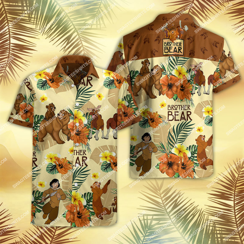 [highest selling] brother bear movie all over print hawaiian shirt - maria