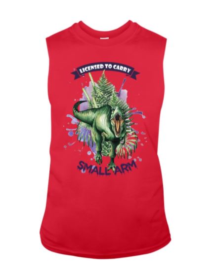 Dinosaur small arms tank top