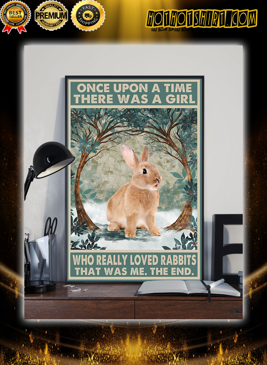 Once Upon A Time There was a Girl who Really Loved Rabbits Poster 2