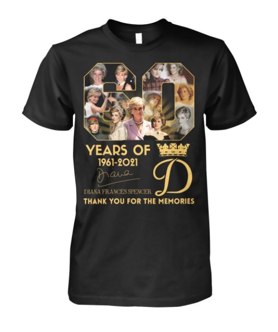 Diana 60 signatures t shirt, hoodie