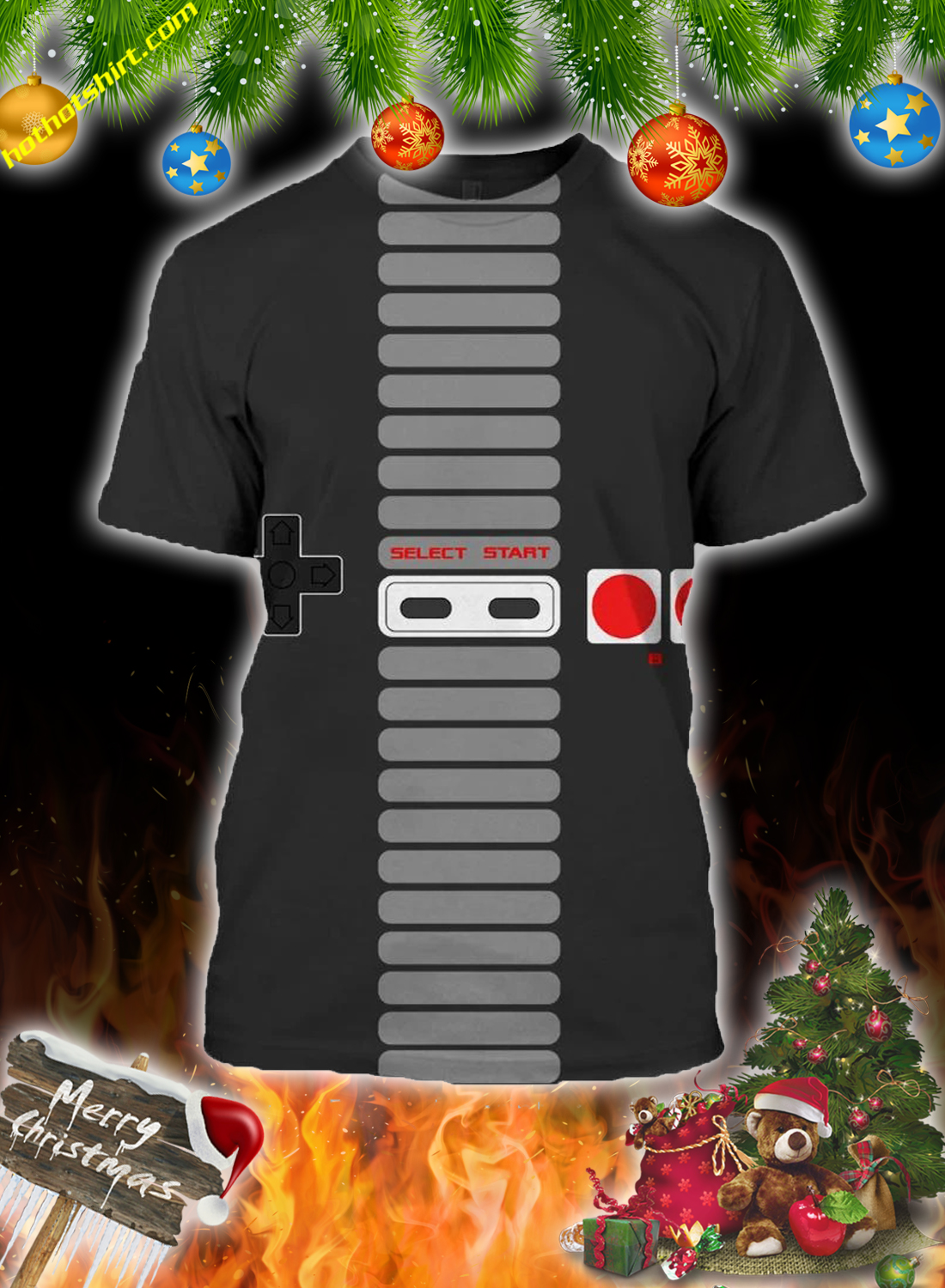 Classic Game Controller Select Start 3d Unisex shirt
