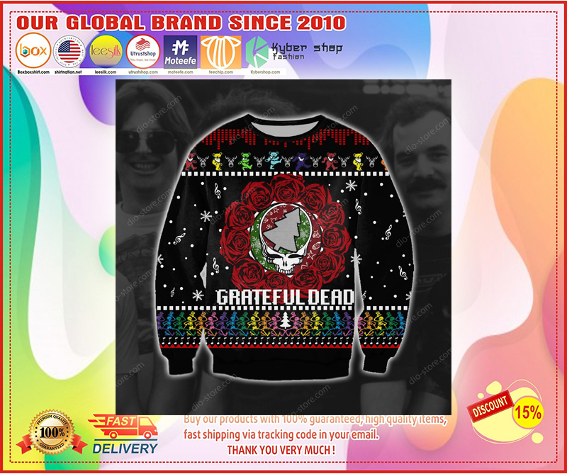 Grateful dead ugly Christmas sweater 3
