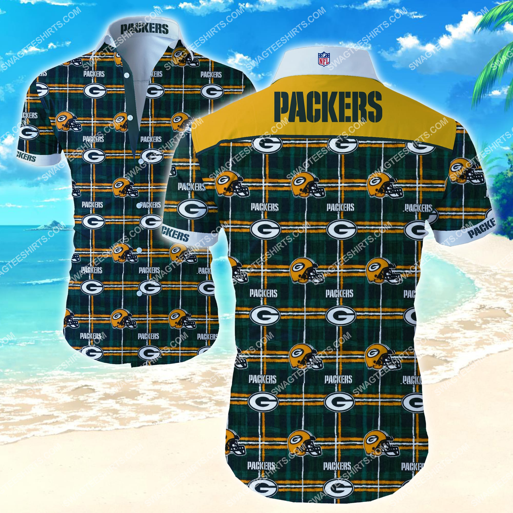 [highest selling] football team green bay packers summer hawaiian shirt – maria