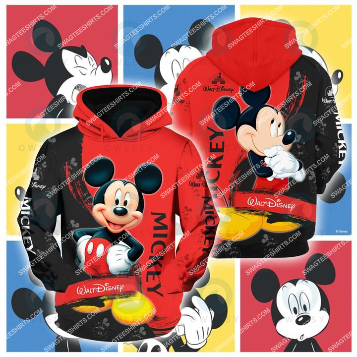 cartoon movie mickey mouse all over printed hoodie 1