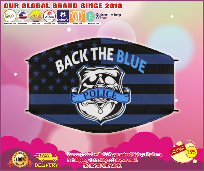 Police back the blue face mask – LIMITED EDITION