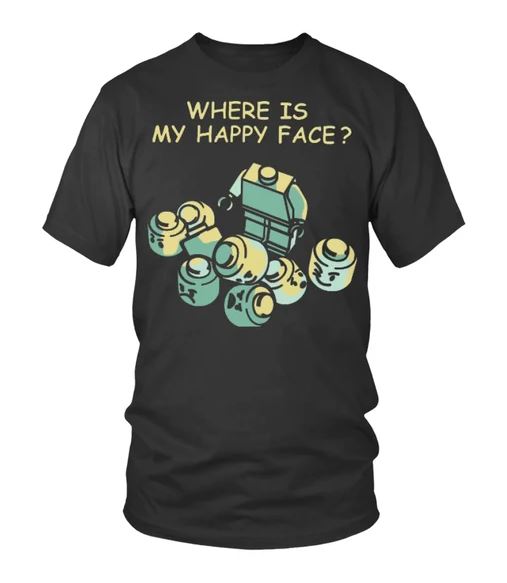 Lego where happy face t shirt, hoodie, tank top