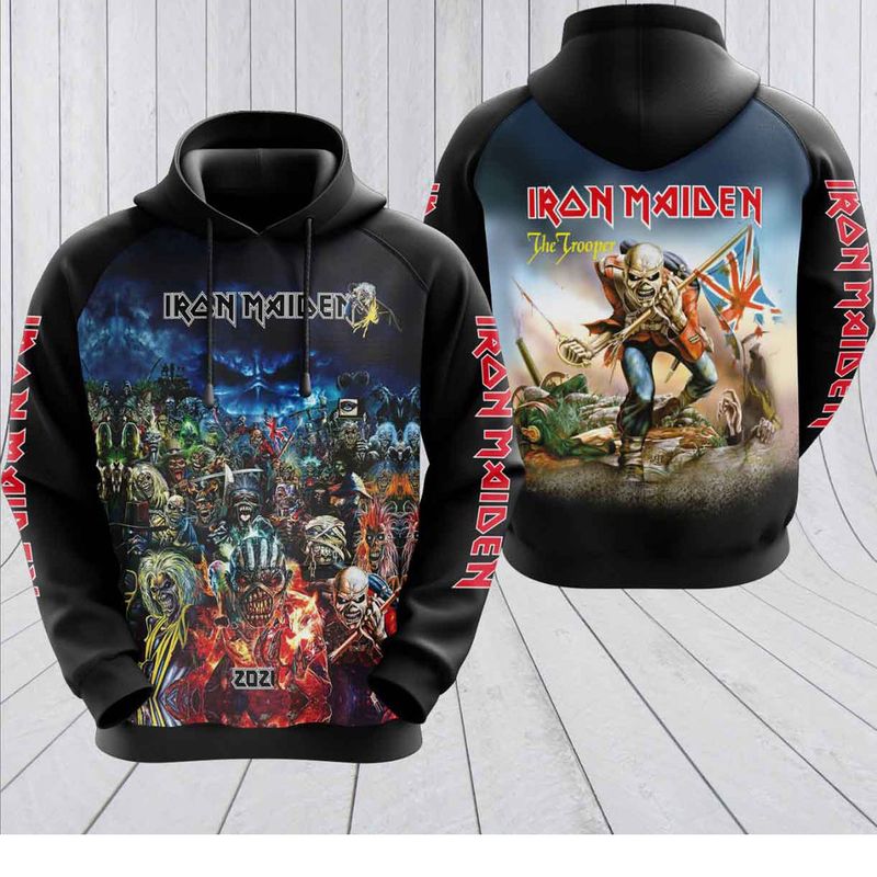 Iron Maiden 3d over print hoodie -LIMITED EDITION