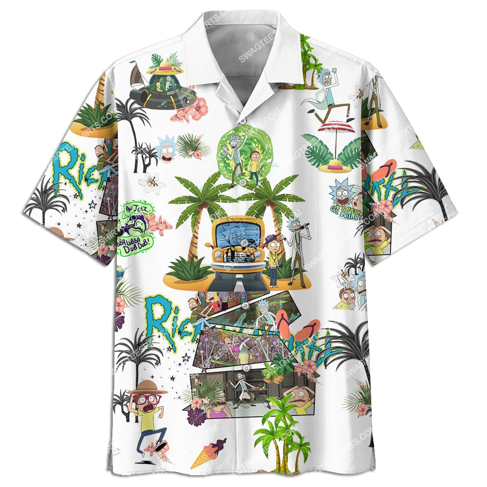 [highest selling] rick and morty tv show full printing hawaiian shirt – maria