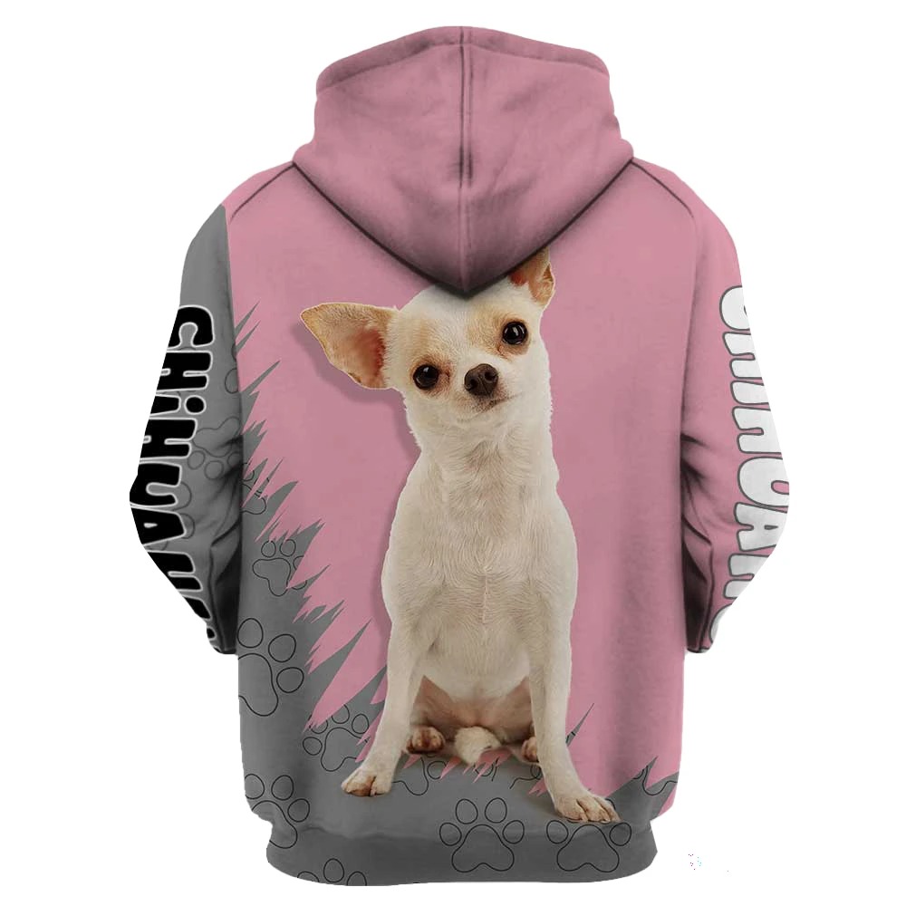 Here's to the women that can't imagine life without Chihuahua 3D Hoodie 1