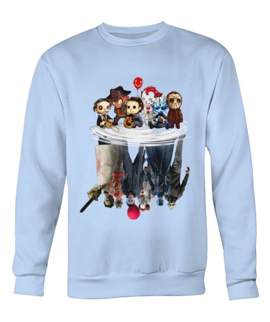 Horror characters chibi reflection sweater