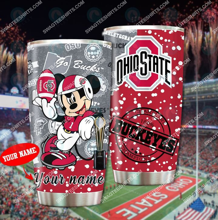 [highest selling] custom name mickey mouse and ohio state buckeyes full printing tumbler – maria