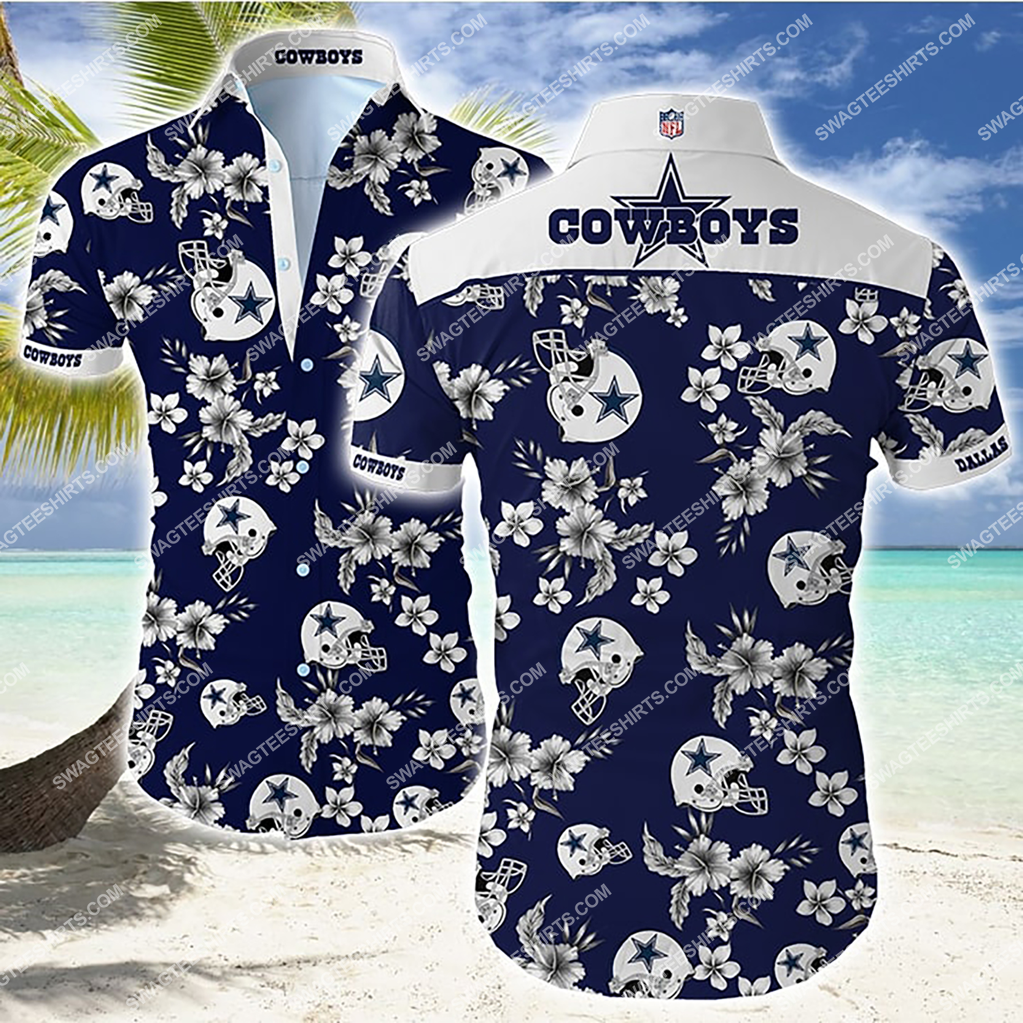 [highest selling] the dallas cowboys football team summer hawaiian shirt – maria