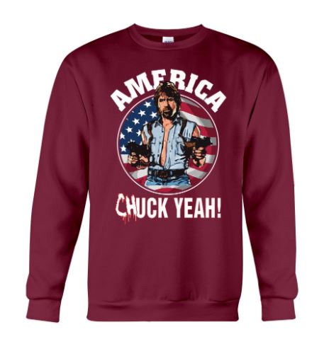 America Chuck yeah sweater