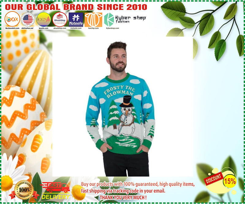 Frosty the Blowman Snowman Ugly Christmas Sweater 1