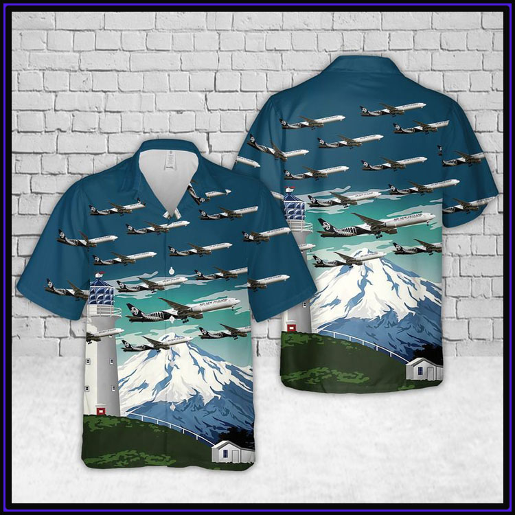 Air new zealand bombardier dash 8 q300 hawaiian shirt2