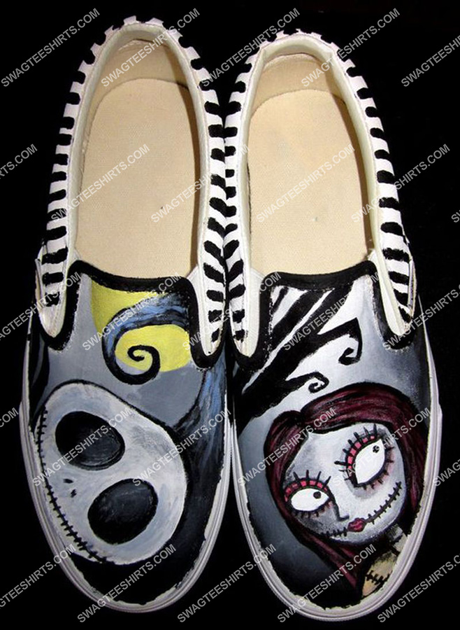 [highest selling] jack and sally all over print slip on shoes – maria