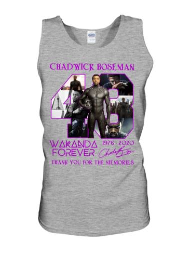 Chadwick Boseman 43 thank tank top