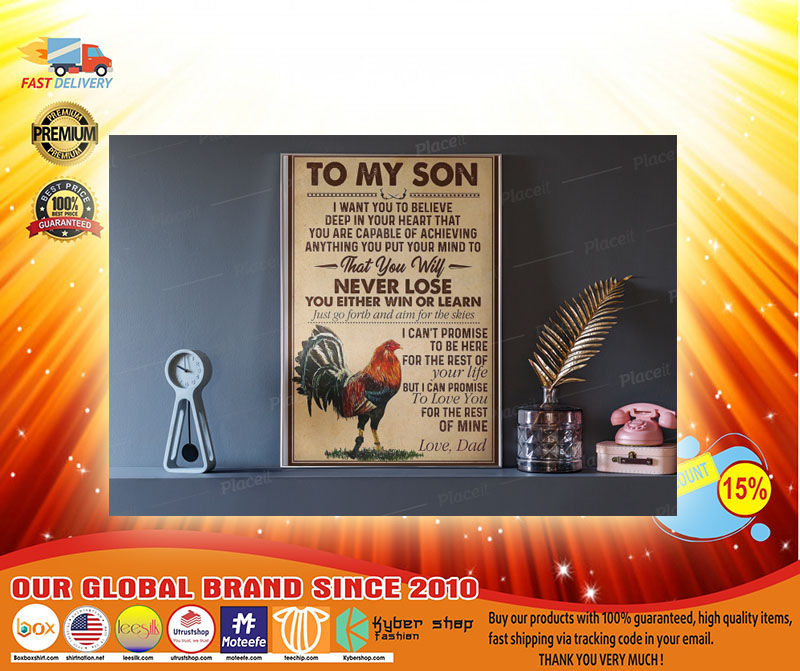 Rooster to my son poster3