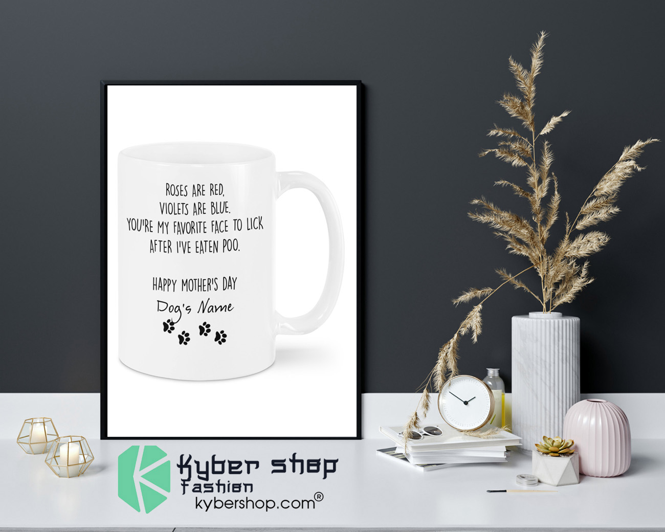 Roses are red violets are blue you're my favorite face to lick Happy mother's day mug 4