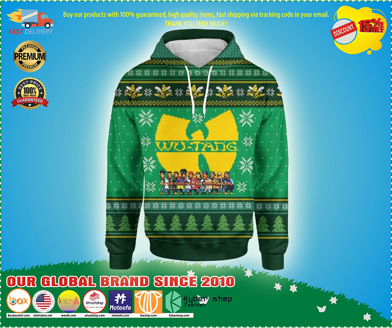 Wu tang clan christmas 3d hoodie