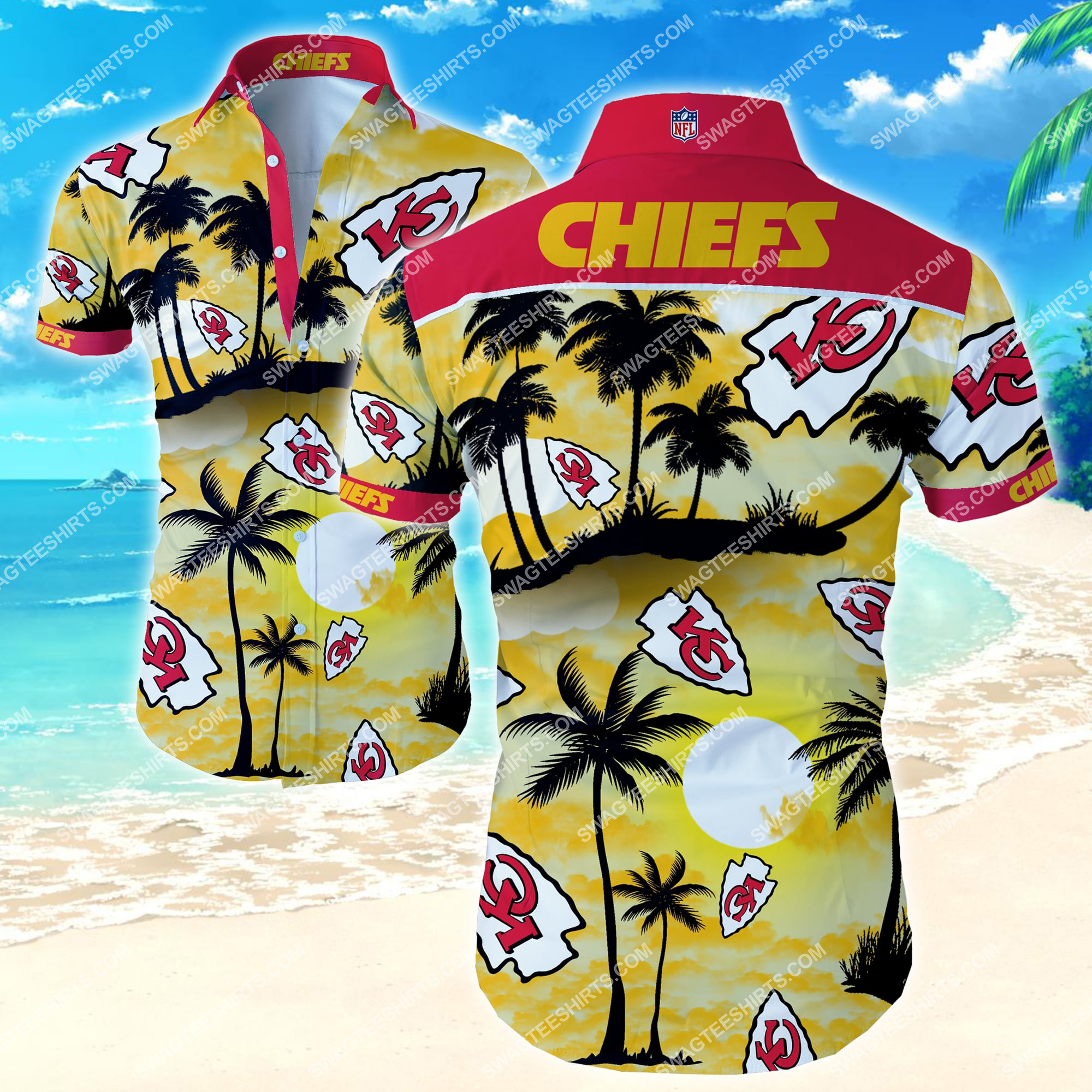 [highest selling] football team kansas city chiefs summer hawaiian shirt – maria