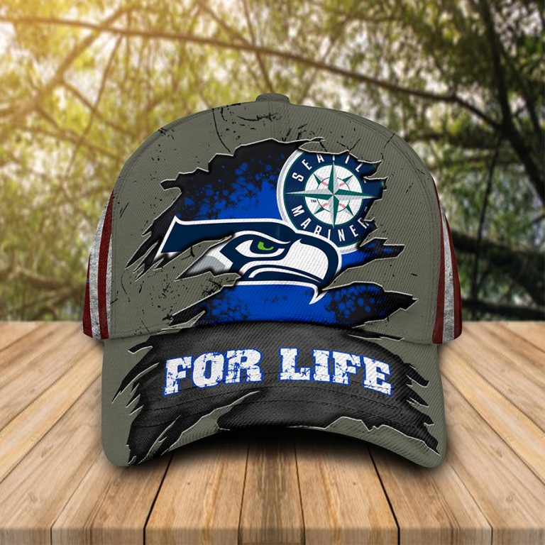 Seattle Mariners For Life Cap Hat