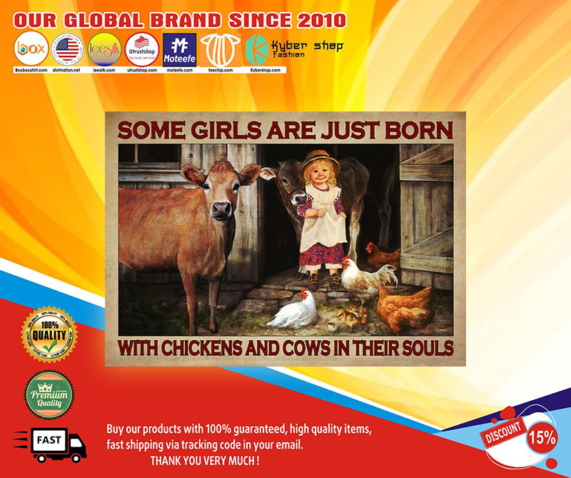 Some girs are just born with chickens and cows in their souls poster