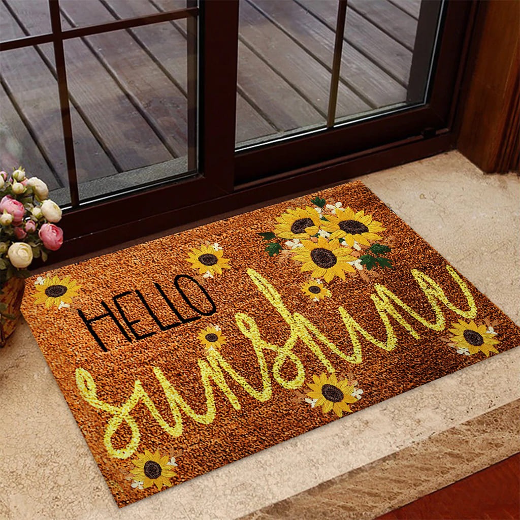 Sunflower Hello sunshine Doormat1