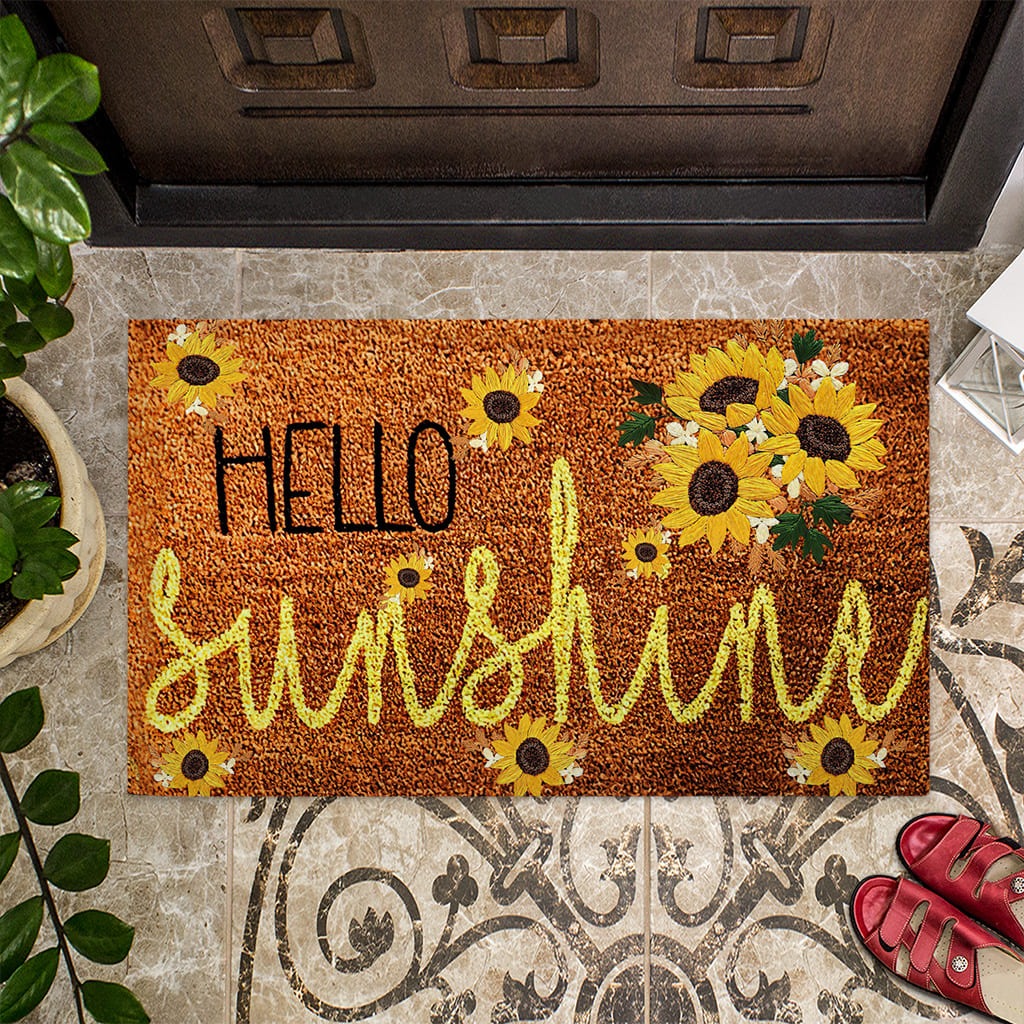 Sunflower Hello sunshine Doormat3