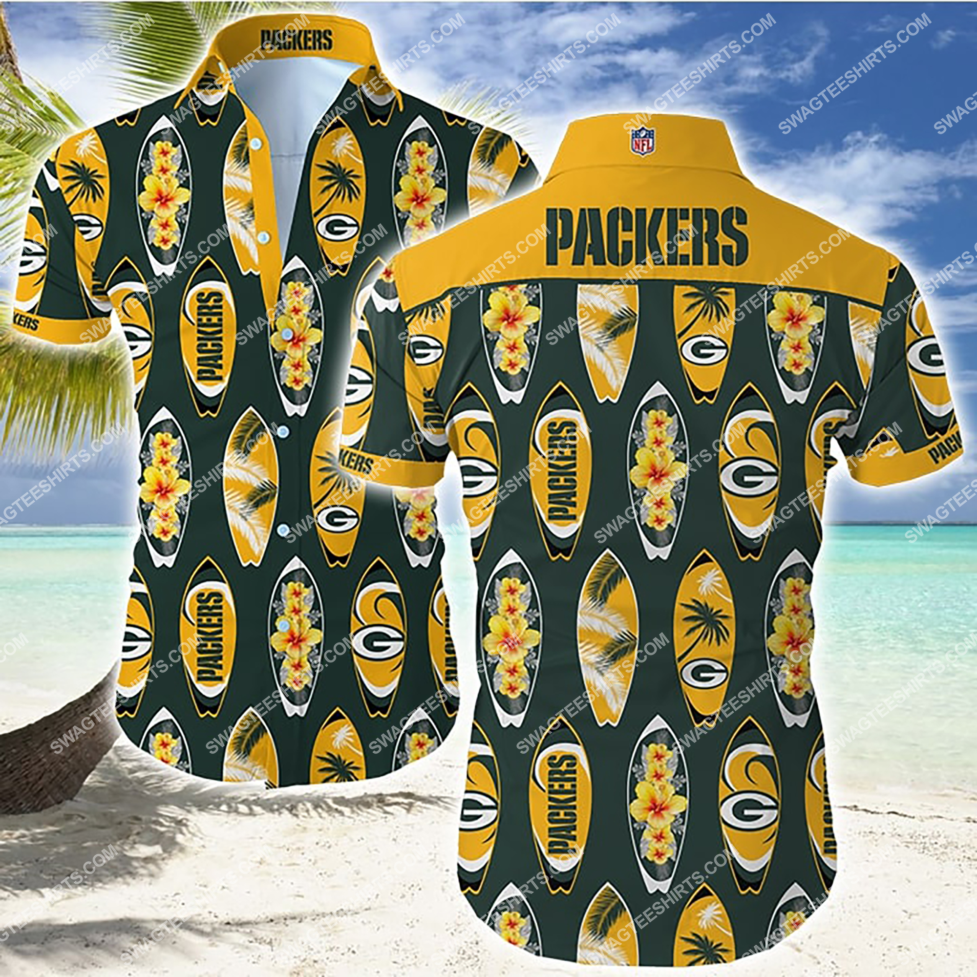 [highest selling] national football league green bay packers team hawaiian shirt – maria